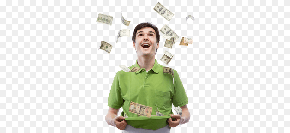 Moneystream Cash, Adult, Male, Man, Person Free Png