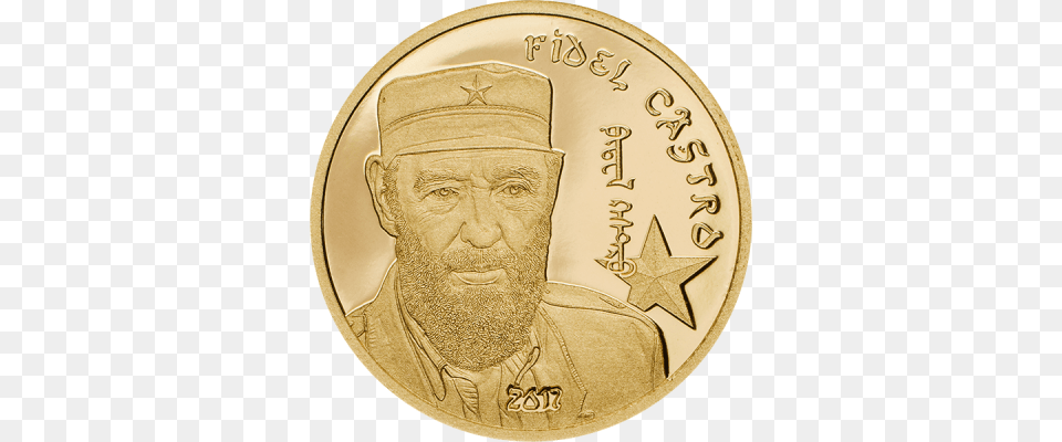 Mongolia 2017 1000 Togrog Fidel Castro Proof Gold Coin Canadian Special Edition Coins, Adult, Male, Man, Person Free Transparent Png