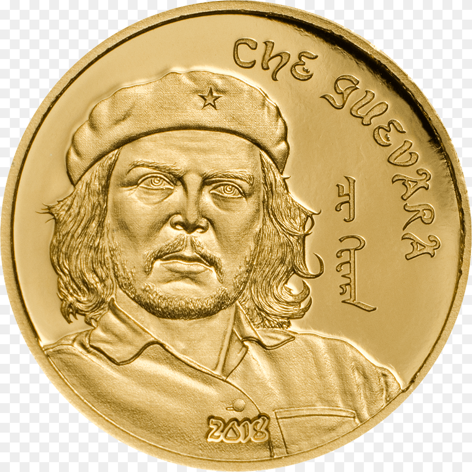 Mongolia 2018 1000 Togrog Che Guevara Moneda De Burkina Faso 2018, Gold, Adult, Male, Man Png