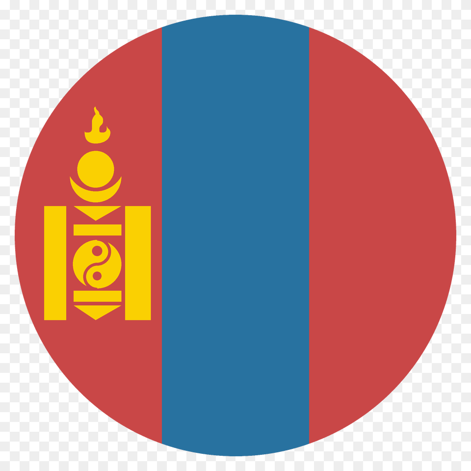 Mongolia Flag Emoji Clipart, Logo, Disk Free Png Download