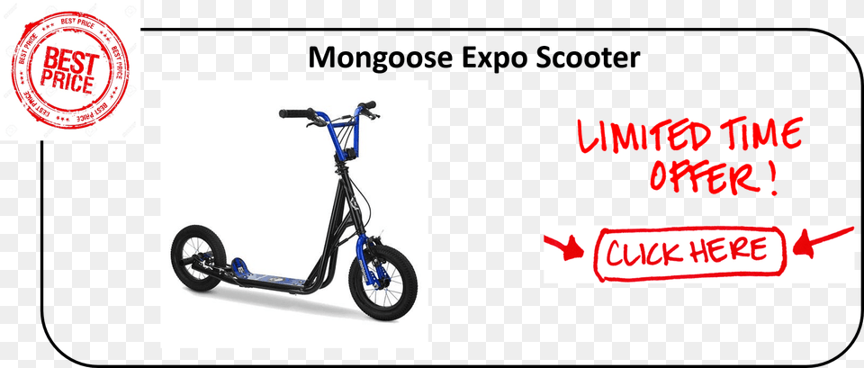 Mongose Expo Scooter A Brief Review Pacific Cycle Mongoose Expo Scooter Black, Transportation, Vehicle, E-scooter, Machine Free Png Download