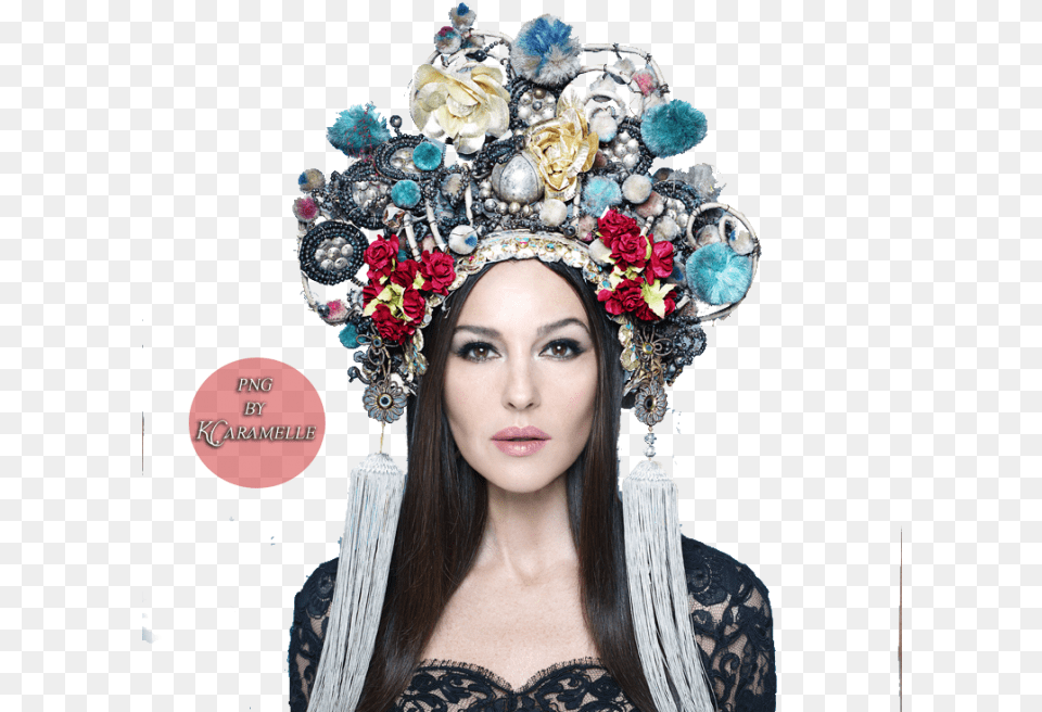Monica Bellucci Vector Clipart Psd Monica Bellucci Hair, Accessories, Jewelry, Bride, Wedding Png Image