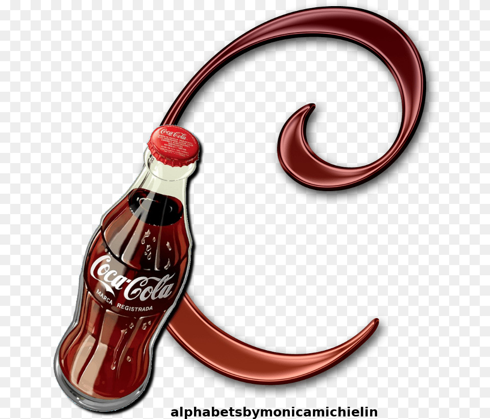 Monica Michielin Alfabetos Dark Red Classic Font Coca Cola Fallout 4 Nuka Cola Quantum, Beverage, Coke, Soda, Smoke Pipe Png Image