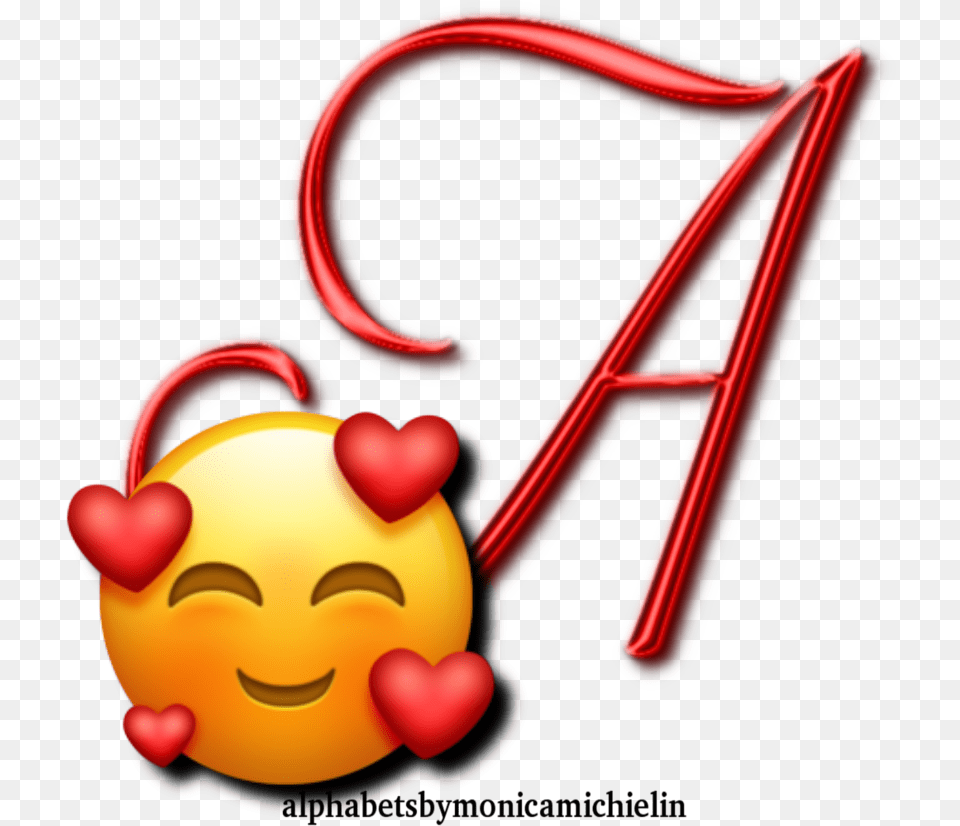 Monica Michielin Alfabetos Red Hearts Smile Alphabet Emoji Cartoon, Light, Baby, Person Free Png