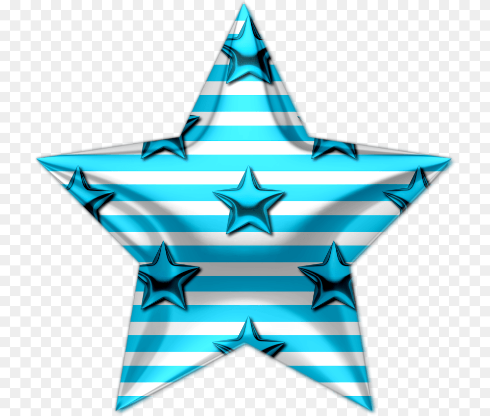 Monica Michielin Alphabets Blue Stripes Stars Alphabet Girly, Star Symbol, Symbol Png