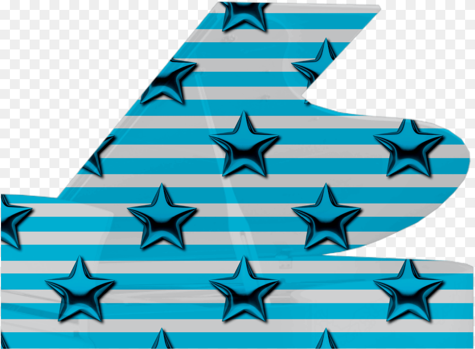 Monica Michielin Alphabets Blue Stripes Stars Alphabet Vertical, Symbol, Star Symbol Free Png Download