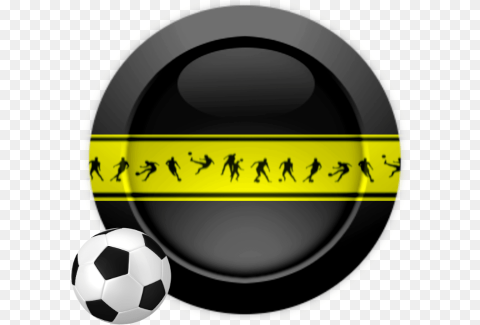 Monica Michielin Alphabets Yellow And Black Soccer Football For Soccer, Ball, Soccer Ball, Sphere, Sport Free Png