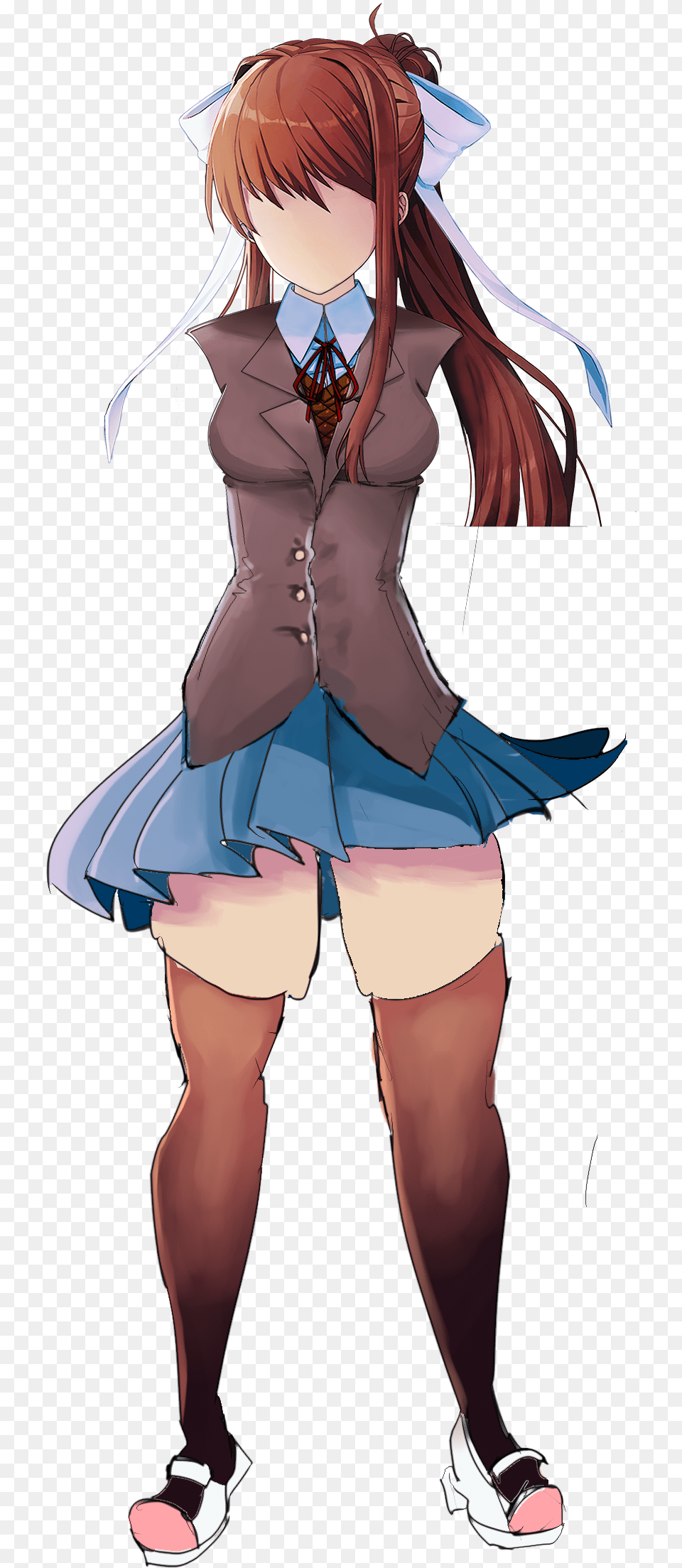 Monika Body Anime, Book, Comics, Publication, Adult Free Png Download