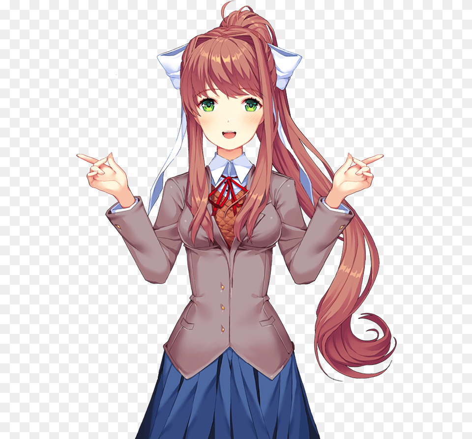 Monika De Doki Doki, Adult, Publication, Person, Female Png Image