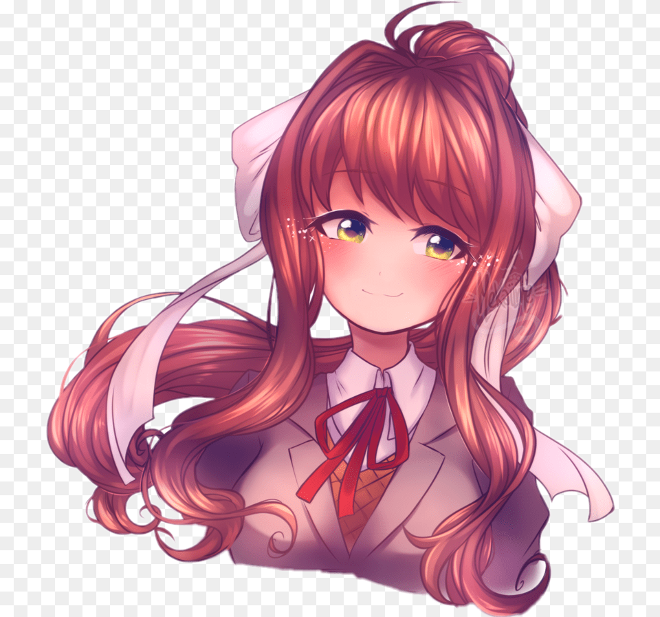 Monika Doki Doki Literature Club, Book, Comics, Publication, Person Png Image