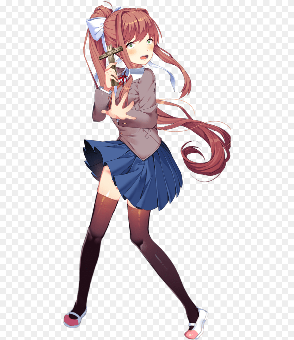 Monika Has Seen Your History And Wantu0027s Nothing To Do With Monika Anime, Publication, Book, Comics, Person Png