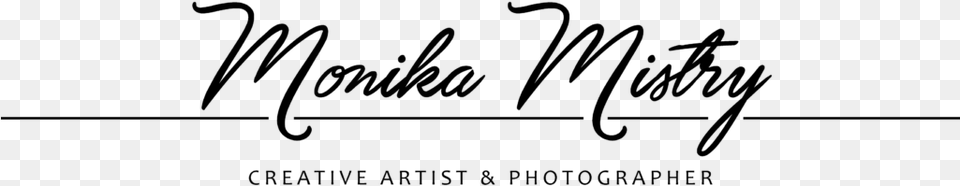 Monika Mistry Logo Calligraphy, Gray Free Transparent Png