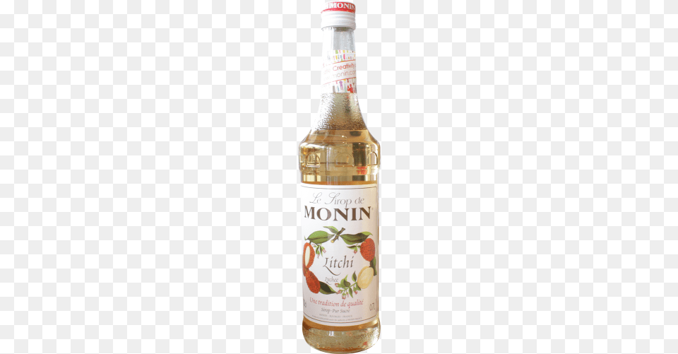 Monin Litchi Lychee Syrup Syrups And Cordials, Food, Seasoning, Bottle, Cosmetics Png Image