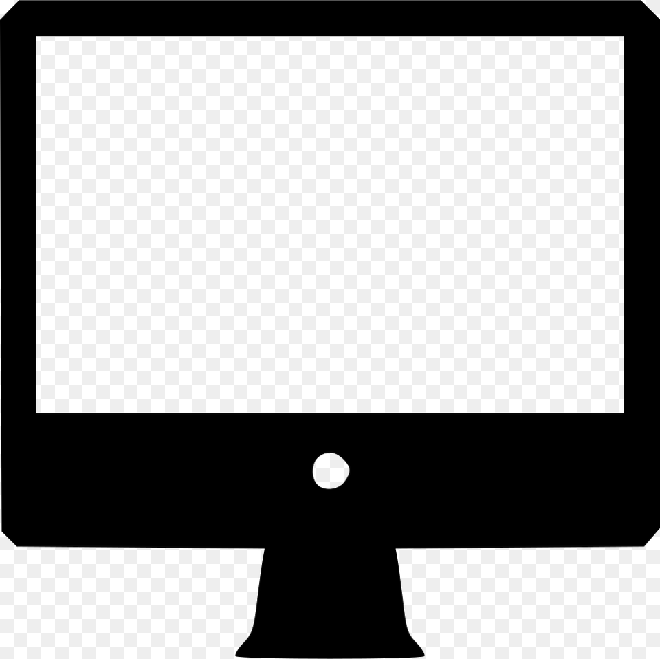 Moniter Flatscreen Comments Imac Silhouette, Computer Hardware, Electronics, Hardware, Monitor Free Png