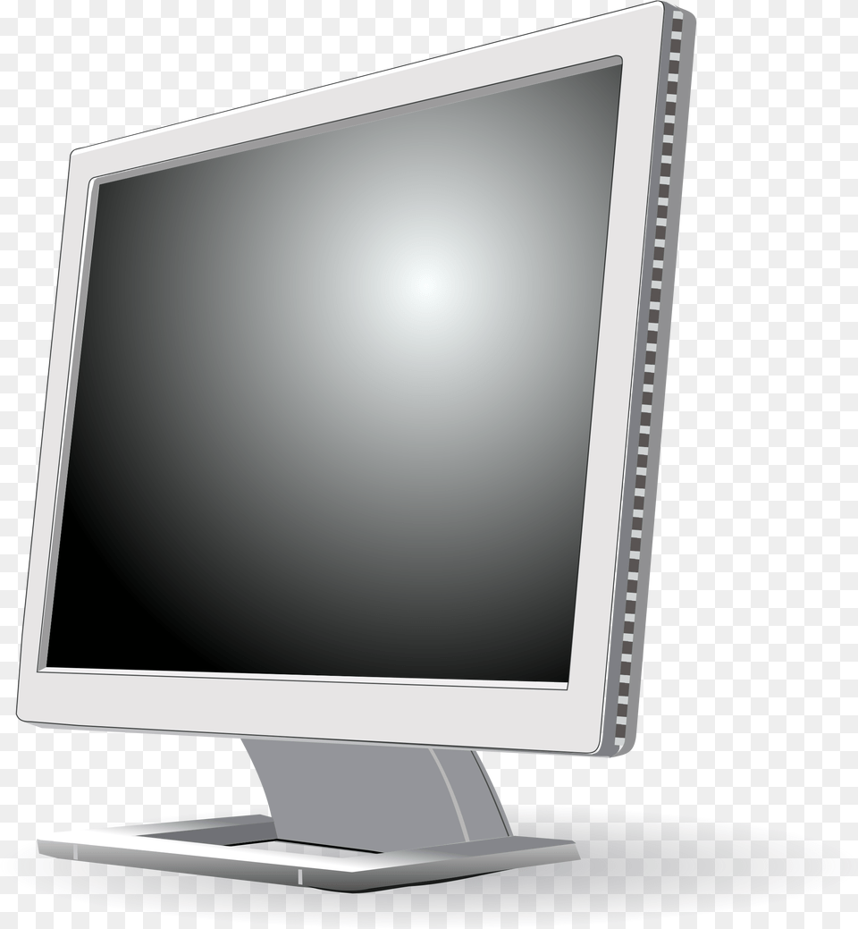 Monitor Lcd Screen Hardware Video Flat Lcd Clip Art, Computer, Computer Hardware, Electronics, Pc Png Image