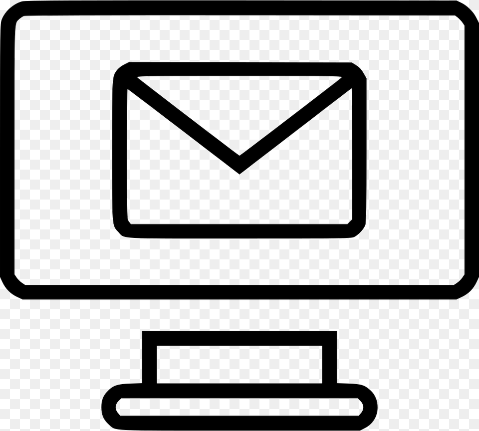 Monitor Mac Message Email Svg Icon Wireframes Amp Mockups Icon, Envelope, Mail, Blackboard Free Transparent Png