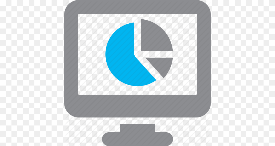 Monitor Pie Chart Web Analytics Icon, Computer, Electronics, Pc, Screen Free Png