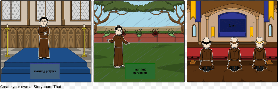 Monk Cartoon, Person, Candle, Clothing, Footwear Png Image