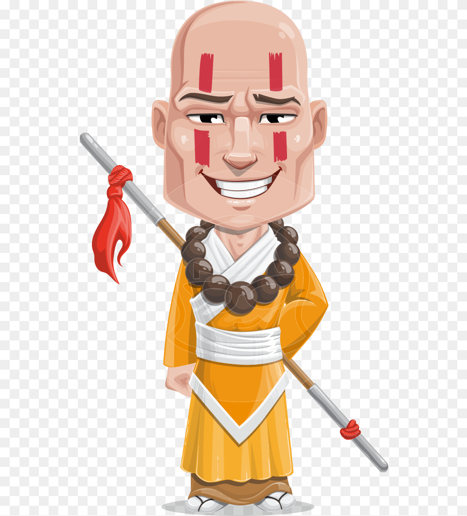 Monk Eating Cartoon, Person, Face, Head, Art Png