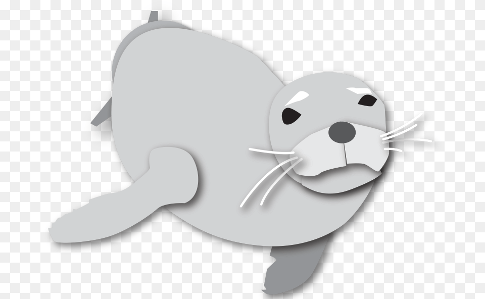 Monk Seal Illustration Earless Seal, Animal, Mammal, Sea Life, Sea Lion Png Image