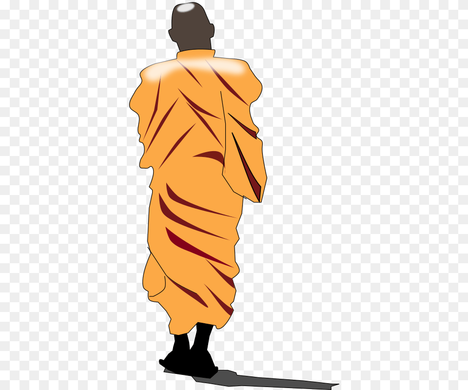 Monk Walking Monk, Person, Adult, Male, Man Png
