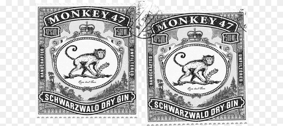 Monkey 47 Black Forest Distillers Uerer Vogelsberg, Postage Stamp Free Png