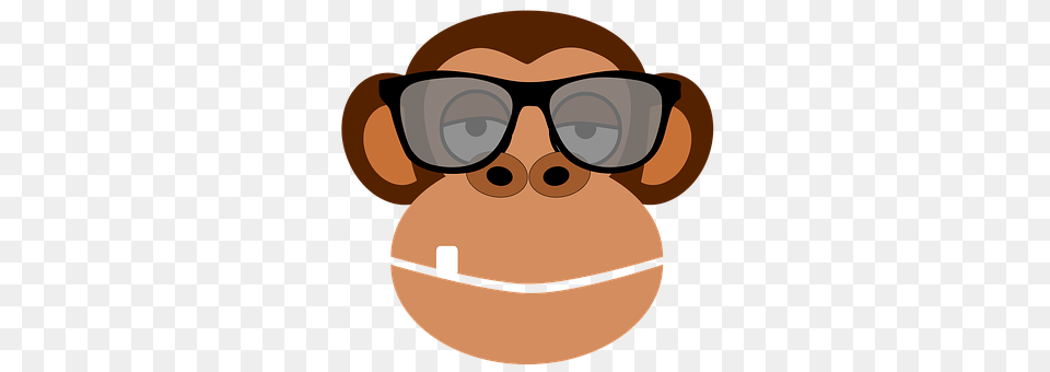 Monkey Accessories, Sunglasses, Person, Glasses Free Transparent Png