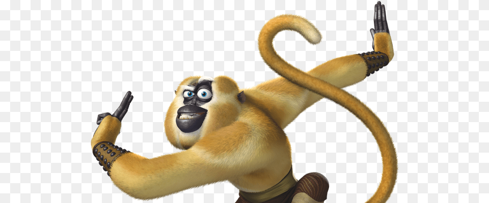 Monkey Action Shot Kung Fu Panda Monkey, Animal, Mammal, Wildlife, Bird Png