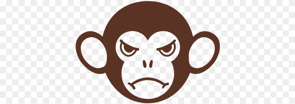 Monkey Angry Head Muzzle Flat Transparent U0026 Svg Vector Old World Monkeys, Face, Person, Animal, Mammal Free Png Download