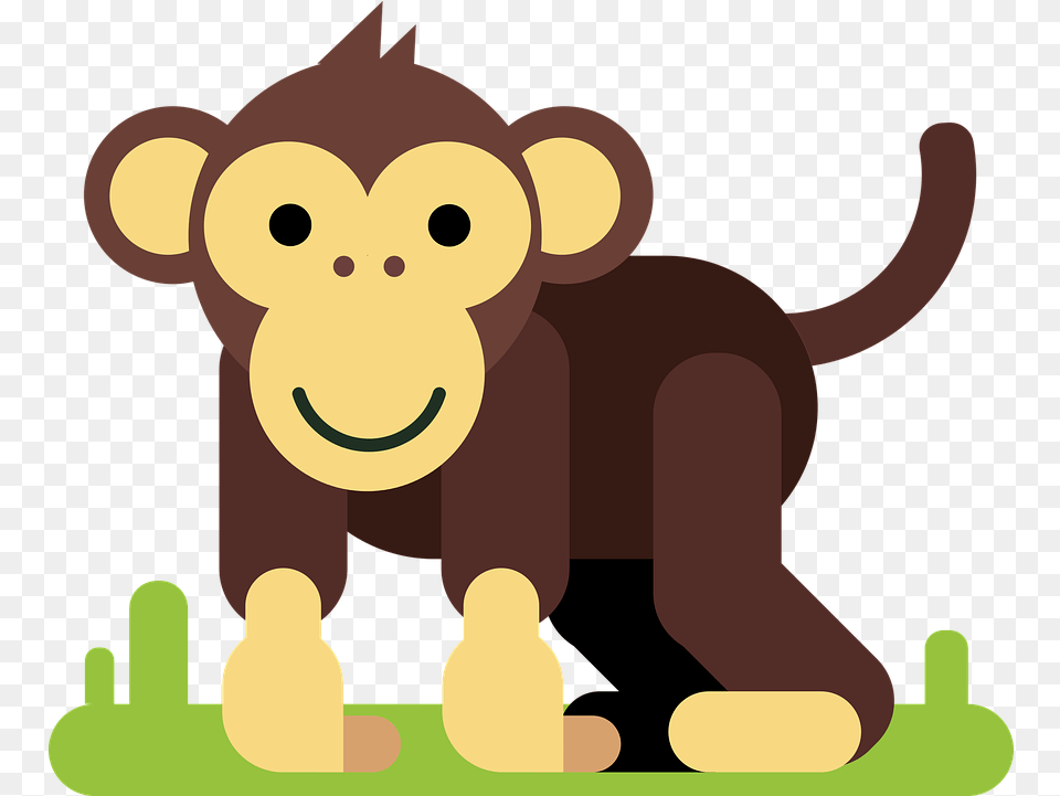 Monkey Animal Cartoon Character Reading Comprehension For Kg, Bear, Mammal, Wildlife, Face Free Png Download