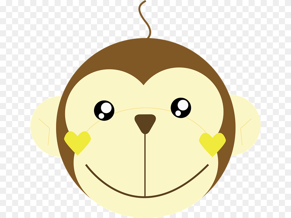 Monkey Animal Primates Cute Cartoon, Plush, Toy, Astronomy, Moon Free Transparent Png
