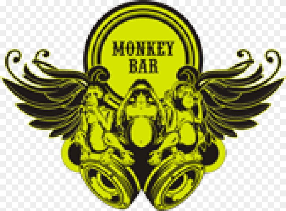 Monkey Bar Monkey Bar Vasant Kunj Logo, Green, Emblem, Symbol, Baby Free Png