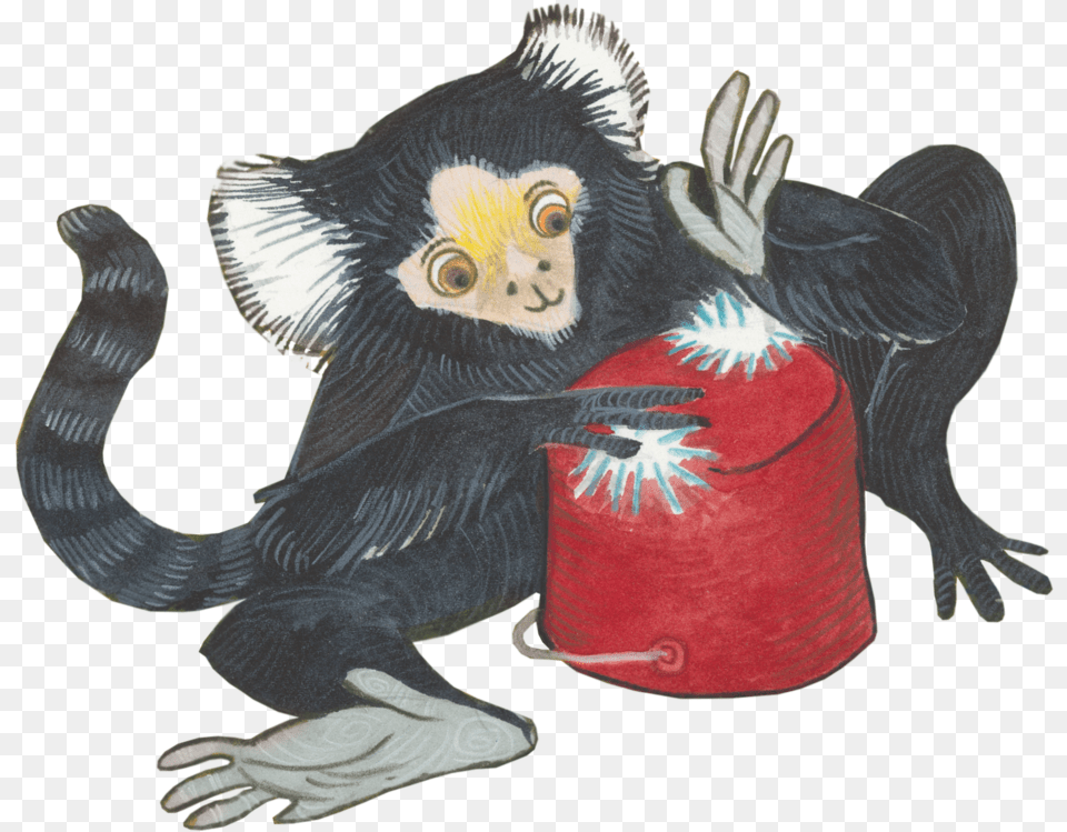 Monkey Black Cat, Animal, Mammal, Wildlife, Bird Free Transparent Png