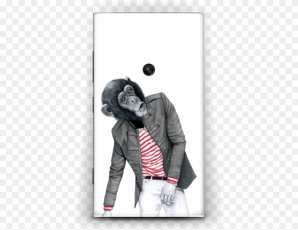 Monkey Business Skin Nokia Lumia Sanna Wieslander, Head, Portrait, Clothing, Coat Png