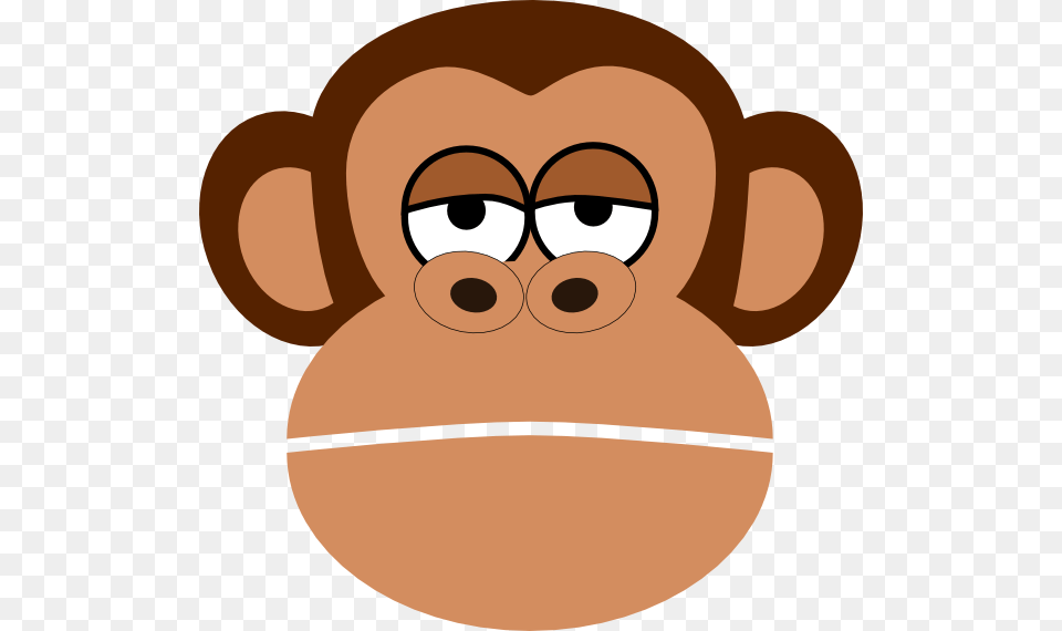 Monkey Cartoon Face Clip Art, Animal, Ape, Mammal, Wildlife Free Png