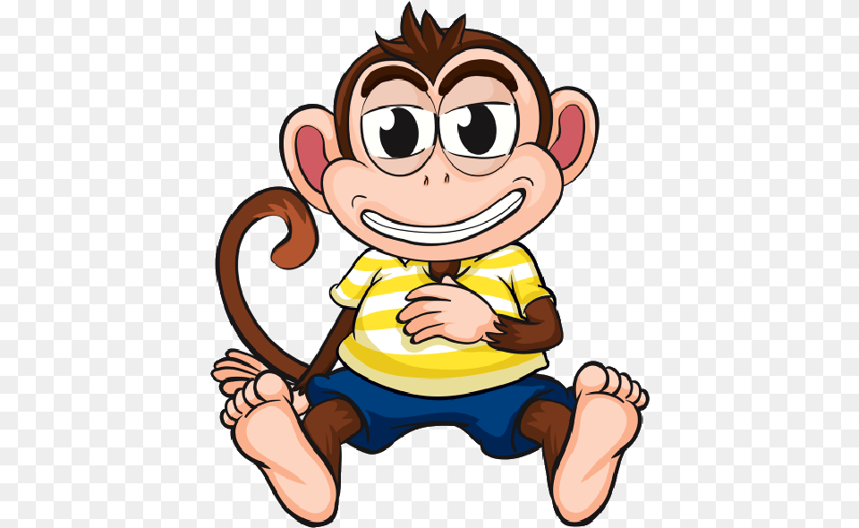 Monkey Cartoon Funny Pics Of Cartoon Monkeys, Baby, Person, Face, Head Free Png