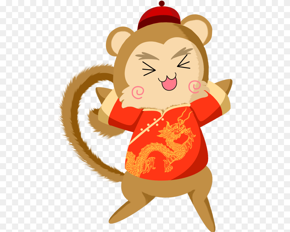 Monkey Chinese New Year Monkey Chinese, Baby, Person, Face, Head Free Png