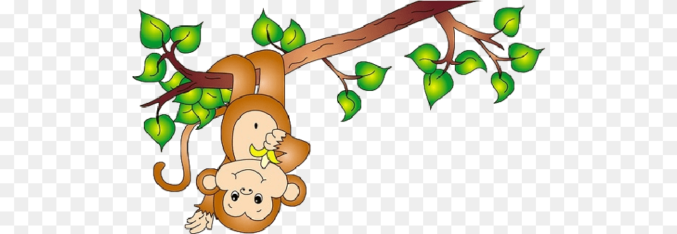Monkey Clip Art Clipartlook Jungle Monkey Clipart, Food, Fruit, Plant, Produce Png