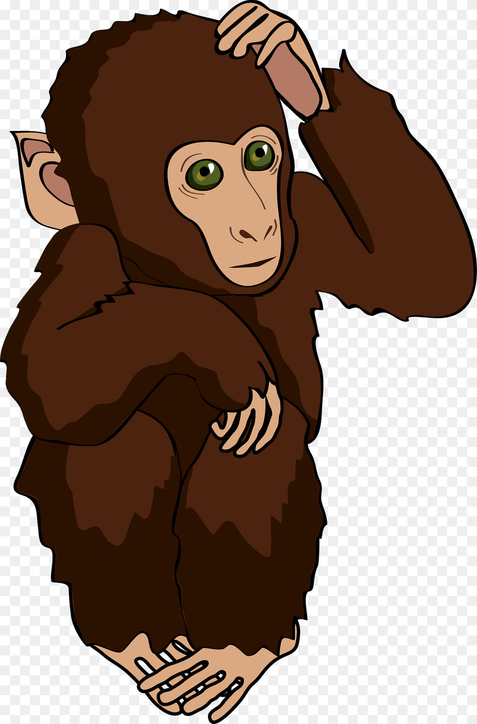 Monkey Clipart, Animal, Ape, Mammal, Wildlife Free Transparent Png