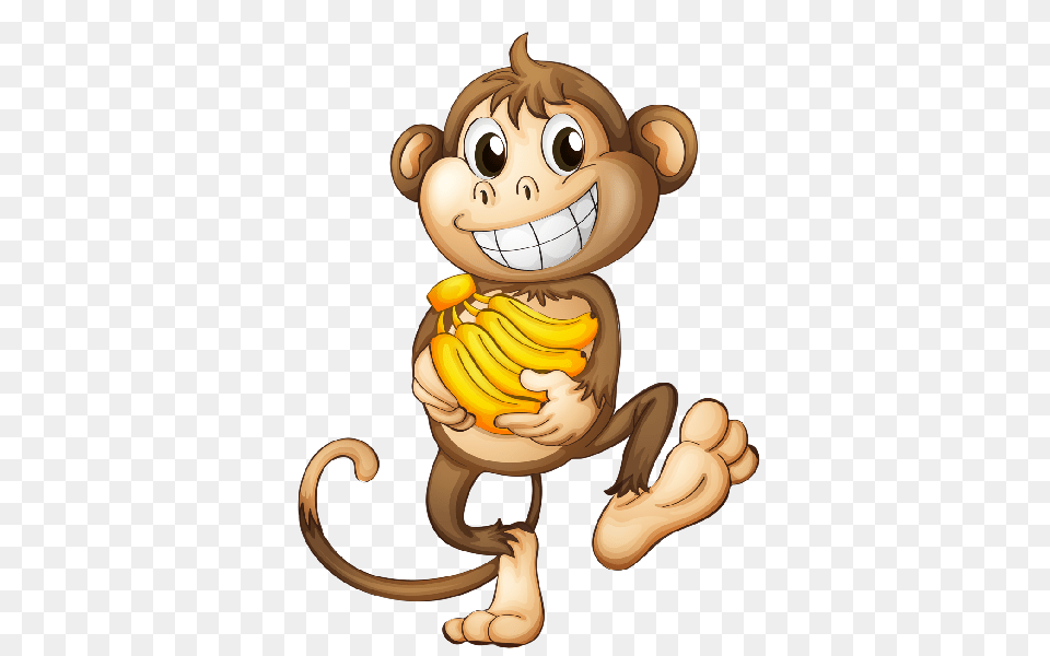Monkey Clipart Collection, Banana, Food, Fruit, Plant Png Image