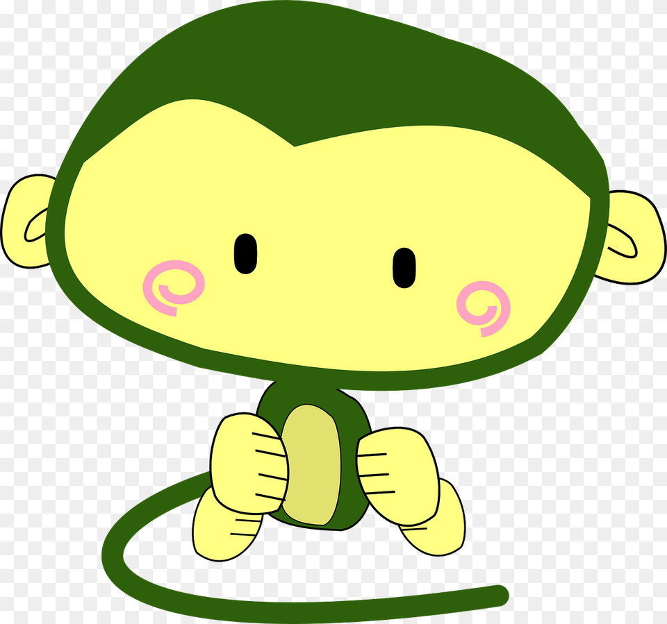 Monkey Clipart Female Cute Monkey, Plush, Toy, Device, Grass Png Image