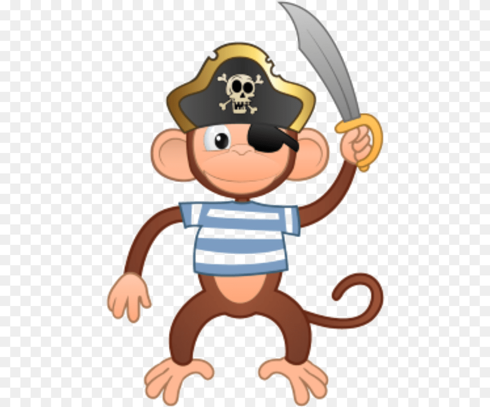 Monkey Clipart Transparent Background Monkey To Print Out, Person, Pirate, Baby Free Png Download