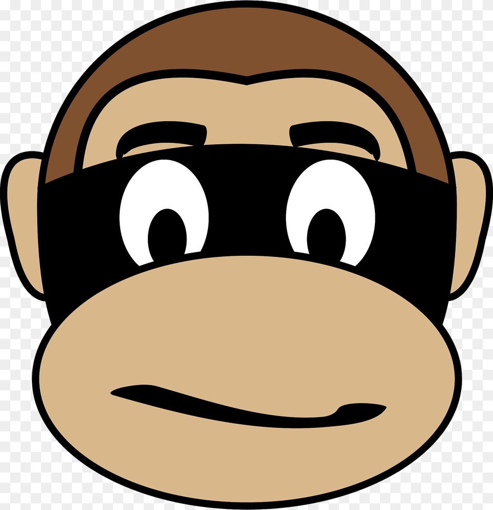 Monkey Criminal Face Clipart, Head, Person, Mustache, Ammunition Free Transparent Png