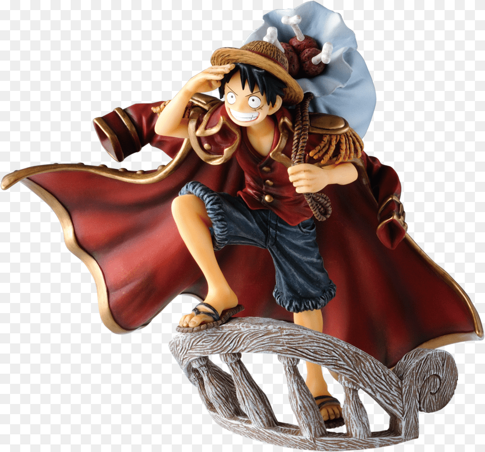 Monkey D Luffy Figurine, Person, Baby, Face, Footwear Free Png