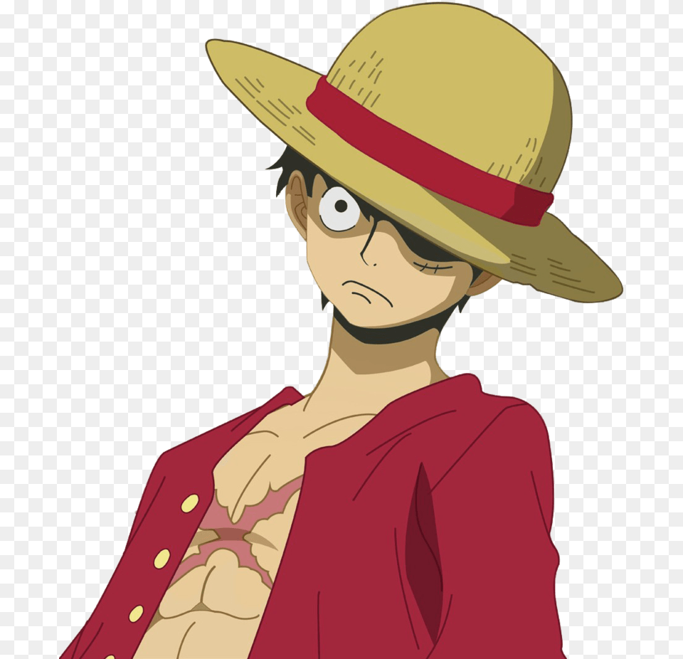 Monkey D Luffy File, Clothing, Hat, Sun Hat, Adult Png
