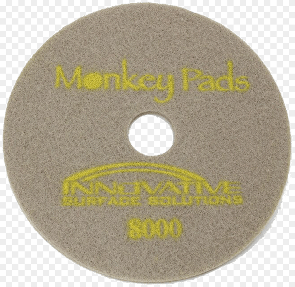 Monkey Diamond Floor Pads 17 Inch 8000 Grit Circle, Disk, Dvd Free Transparent Png