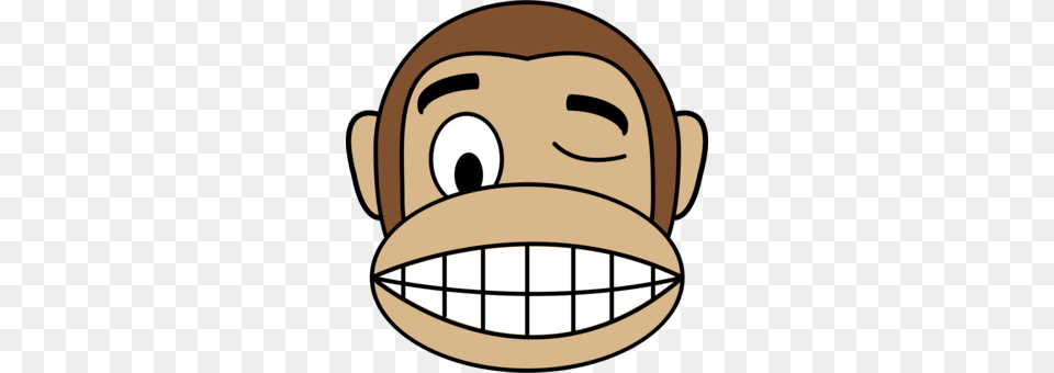 Monkey Drawing Ape Cartoon Face Free Png Download