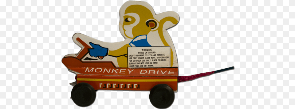 Monkey Drives Car Toy Vehicle, Transportation, Wagon, Plush Free Png