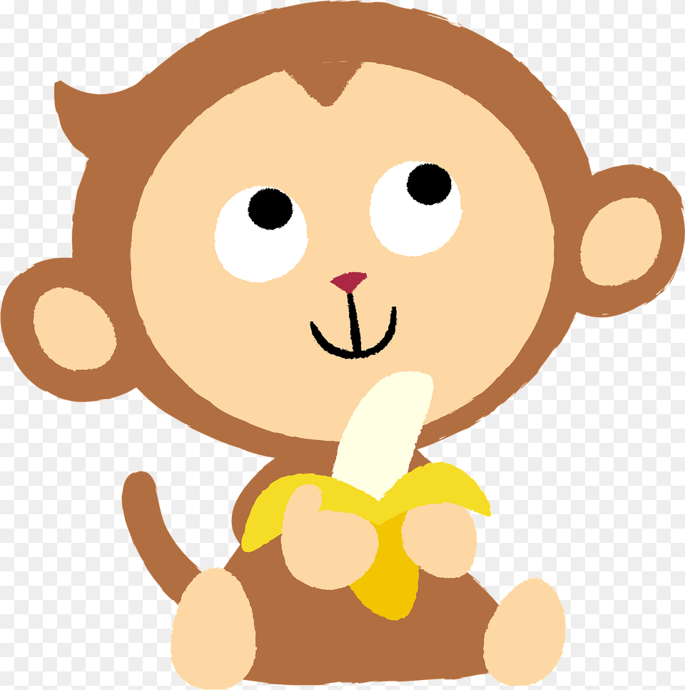 Monkey Eating A Banana Clipart, Animal, Bear, Mammal, Wildlife Free Png Download