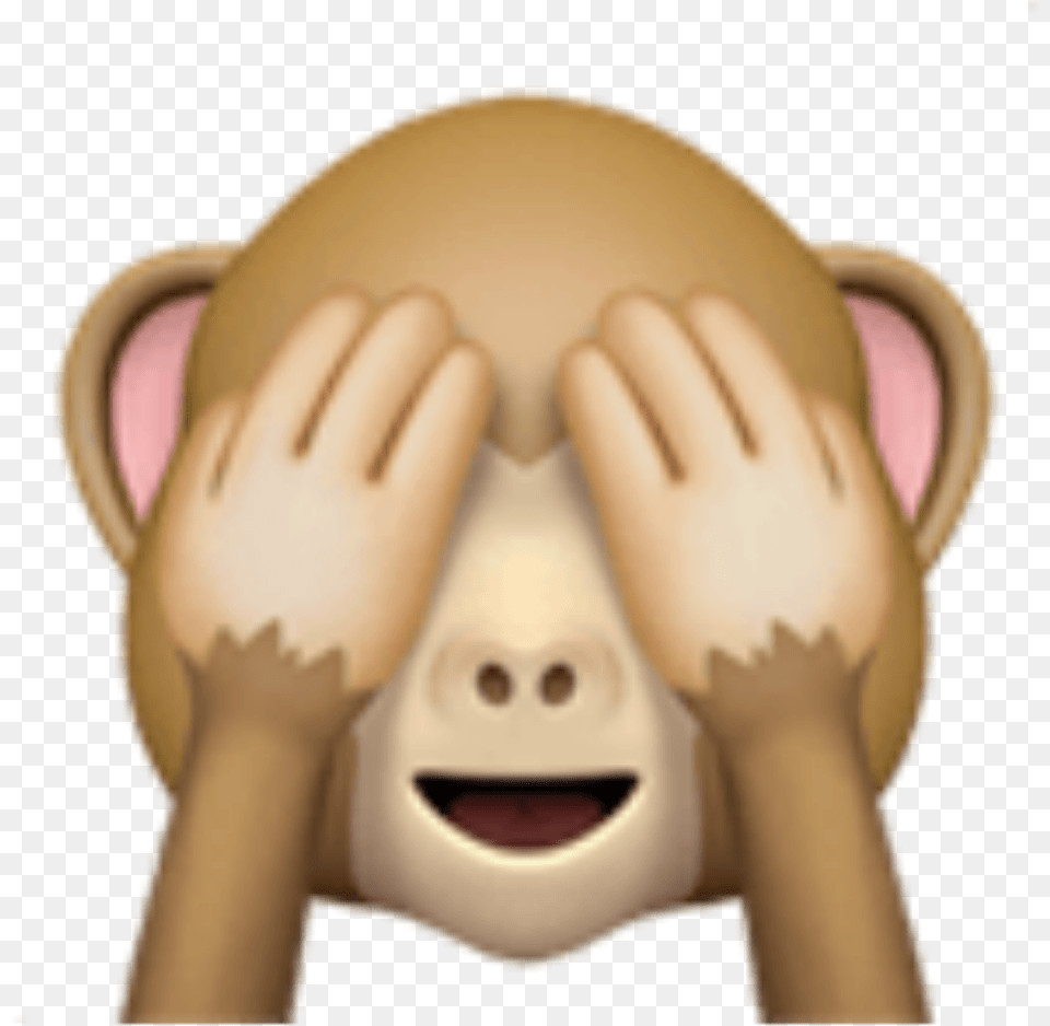 Monkey Emoji 1 Shy Monkey Emoji, Baby, Person, Body Part, Finger Png